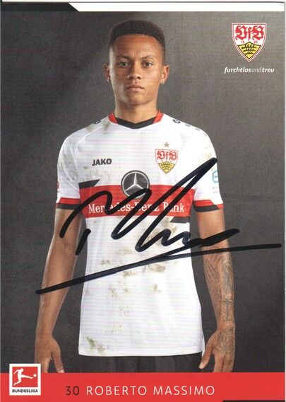 Autogramm Fussball | VfB Stuttgart | 2021 | Roberto MASSIMO 