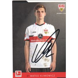 Autogramm Fussball | VfB Stuttgart | 2021 | Mateo KLIMOWICZ