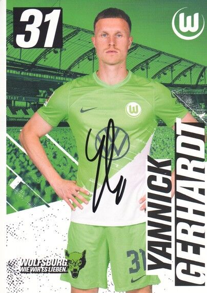 Autogramm Fussball | VfL Wolfsburg | 2023 | Yannick GERHARDT