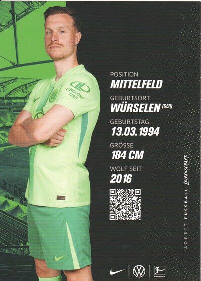 Autogramm Fussball | VfL Wolfsburg | 2024 | Yannick GERHARDT