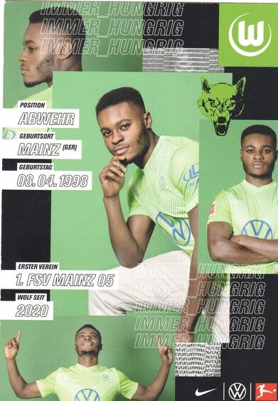 Autogramm Fussball | VfL Wolfsburg | 2020 | Ridle BAKU