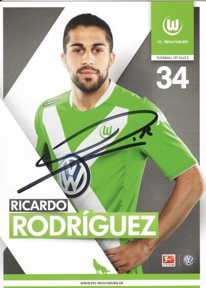 Autogramm Fussball | VfL Wolfsburg | 2014 | Ricardo RODRIGUEZ