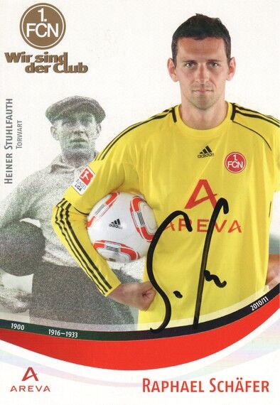 Autogramm Fussball | 1. FC Nürnberg | 2010 | Raphael SCHÄFER