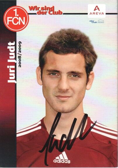 Autogramm Fussball | 1. FC Nürnberg | 2008 Portrait | Juri JUDT