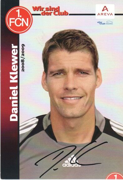 Autogramm Fussball | 1. FC Nürnberg | 2008 Portrait | Daniel KLEWER