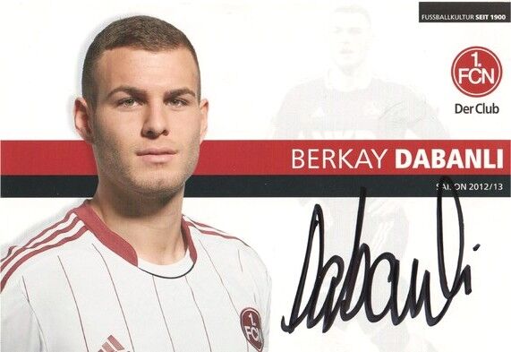Autogramm Fussball | 1. FC Nürnberg | 2012 | Berkay DABANLI