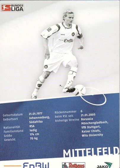 Autogramm Fussball | Karlsruher SC | 2008 | Bradley CARNELL