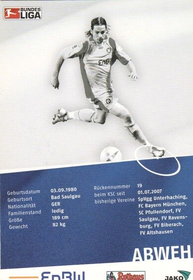 Autogramm Fussball | Karlsruher SC | 2008 | Stefan BUCK