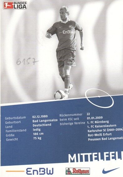 Autogramm Fussball | Karlsruher SC | 2009 | Marco ENGELHARDT