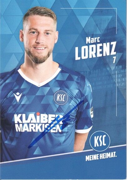 Autogramm Fussball | Karlsruher SC | 2020 | Marc LORENZ 