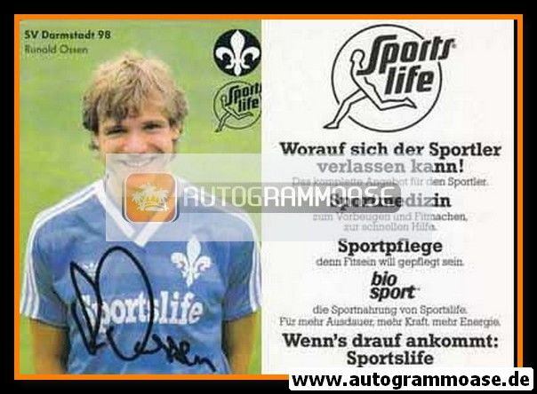 Autogramm Fussball | SV Darmstadt 98 | 1984 | Runald OSSEN