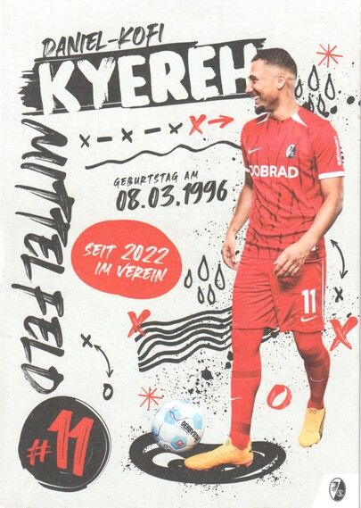 Autogramm Fussball | SC Freiburg | 2024 | Daniel-Kofi KYEREH