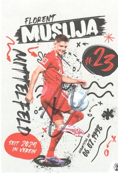Autogramm Fussball | SC Freiburg | 2024 | Florent MUSLIJA