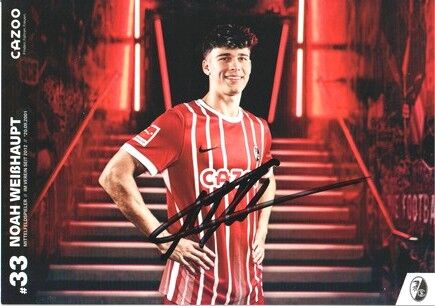 Autogramm Fussball | SC Freiburg | 2022 | Noah WEISSHAUPT