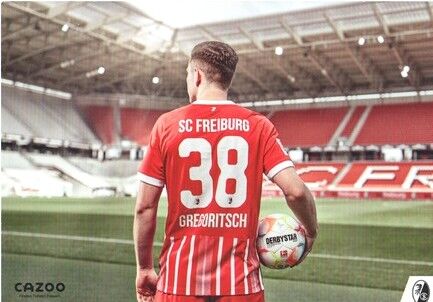 Autogramm Fussball | SC Freiburg | 2022 | Michael GREGORITSCH