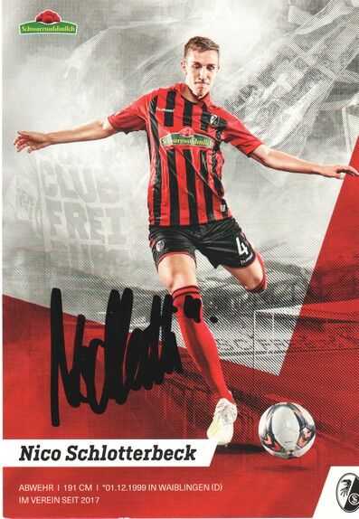 Autogramm Fussball | SC Freiburg | 2019 | Nico SCHLOTTERBECK