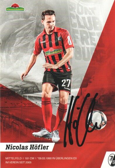 Autogramm Fussball | SC Freiburg | 2019 | Nicolas HÖFLER
