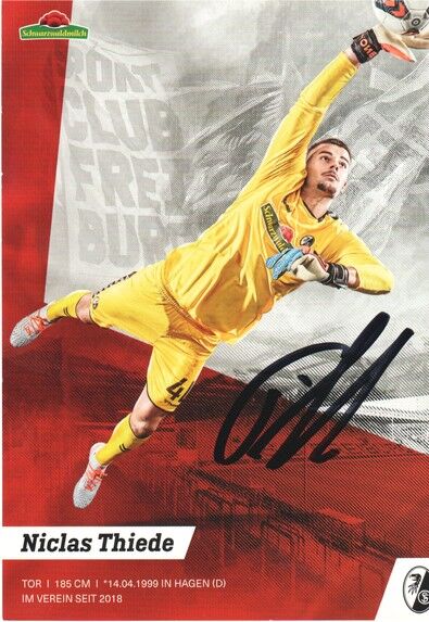 Autogramm Fussball | SC Freiburg | 2019 | Niclas THIEDE