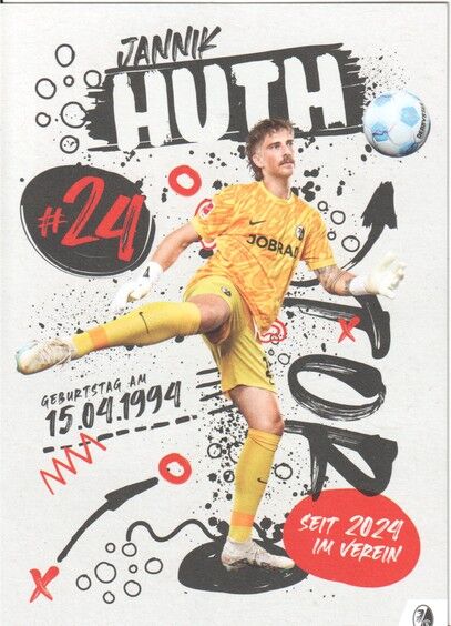 Autogramm Fussball | SC Freiburg | 2024 | Jannik HUTH