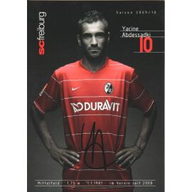 Autogramm Fussball | SC Freiburg | 2009 | Yacine ABDESSADKI