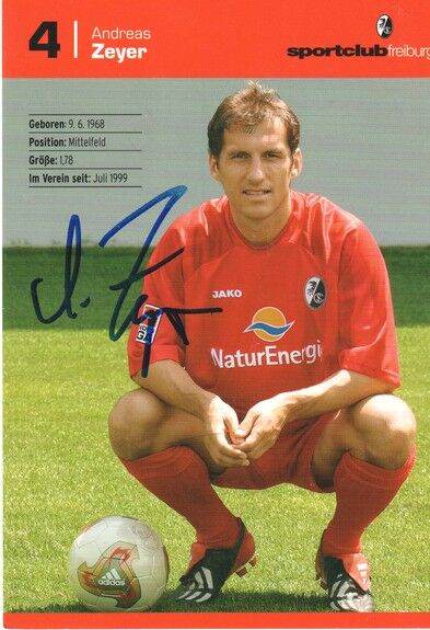 Autogramm Fussball | SC Freiburg | 2003 | Andreas ZEYER 