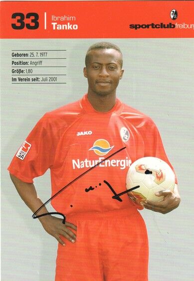 Autogramm Fussball | SC Freiburg | 2003 | Ibrahim TANKO