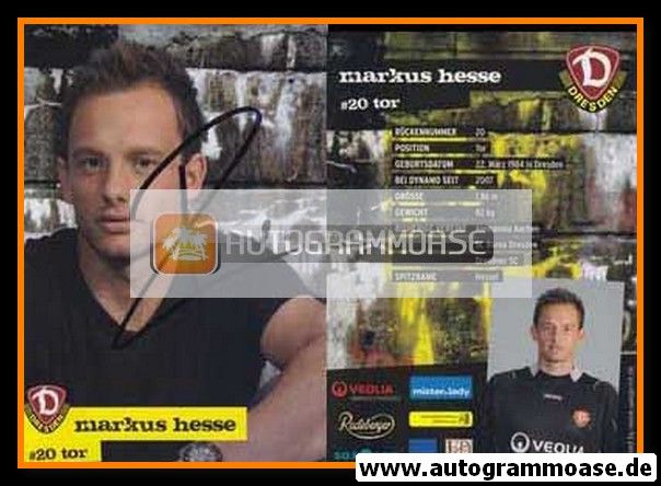 Autogramm Fussball | Dynamo Dresden | 2008 | Markus HESSE