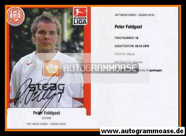Autogramm Fussball | Rot-Weiss Essen | 2004 | Peter FOLDGAST