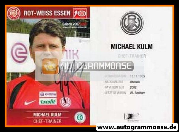 Autogramm Fussball | Rot-Weiss Essen | 2007 | Michael KULM
