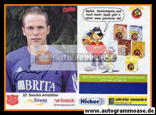 Autogramm Fussball | SV Wehen Wiesbaden | 2002 | Sascha AMSTÄTTER