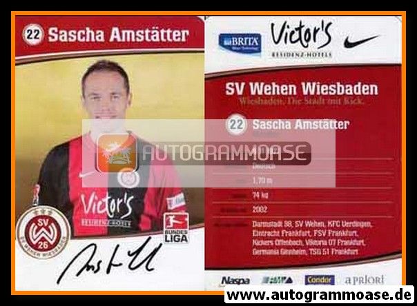 Autogramm Fussball | SV Wehen Wiesbaden | 2007 | Sascha AMSTÄTTER