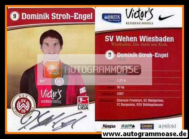 Autogramm Fussball | SV Wehen Wiesbaden | 2007 | Dominik STROH-ENGEL