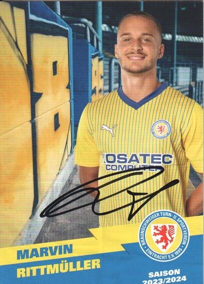 Autogramm Fussball | Eintracht Braunschweig | 2023 | Marvin RITTMÜLLER