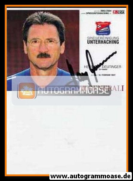Autogramm Fussball | SpVgg Unterhaching | 2003 | Harry DEUTINGER