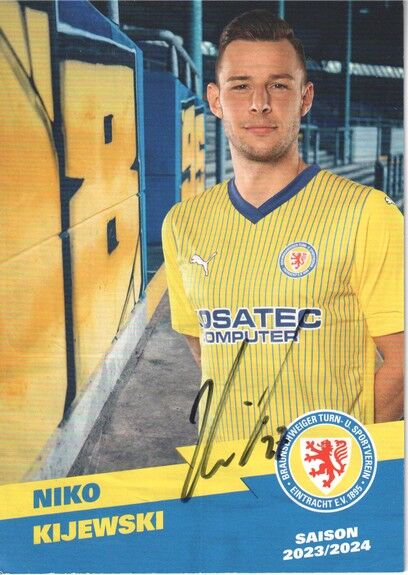 Autogramm Fussball | Eintracht Braunschweig | 2023 | Niko KIJEWSKI