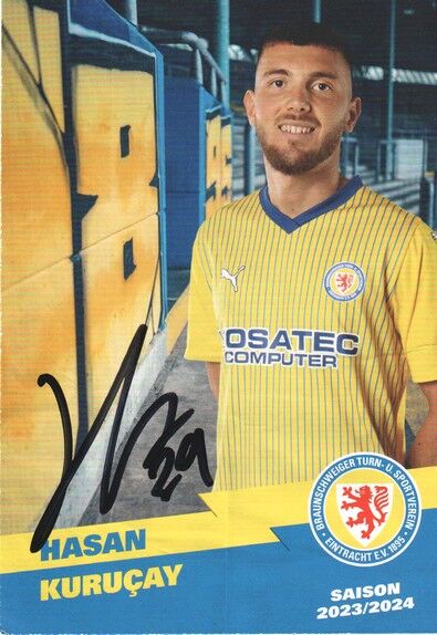 Autogramm Fussball | Eintracht Braunschweig | 2023 | Hasan KURUCAY