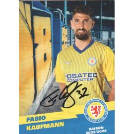 Autogramm Fussball | Eintracht Braunschweig | 2023 | Fabio KAUFMANN