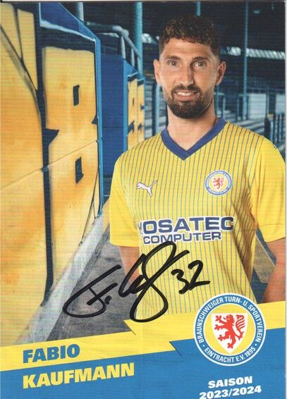 Autogramm Fussball | Eintracht Braunschweig | 2023 | Fabio KAUFMANN