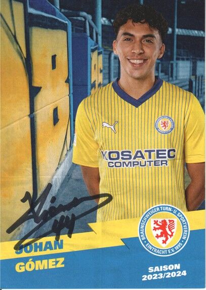 Autogramm Fussball | Eintracht Braunschweig | 2023 | Johan GOMEZ