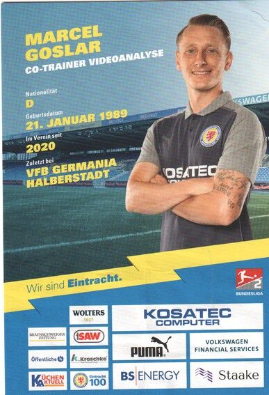Autogramm Fussball | Eintracht Braunschweig | 2023 | Marcel GOSLAR