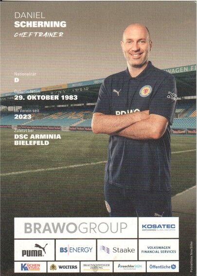Autogramm Fussball | Eintracht Braunschweig | 2024 | Daniel SCHERNING