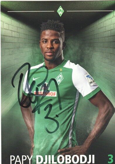 Autogramm Fussball | SV Werder Bremen | 2015 | Papy DJILOBODJI