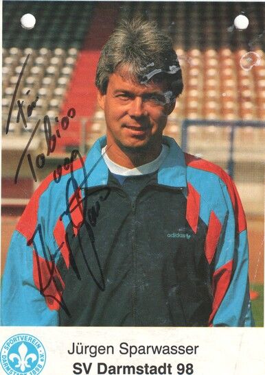 Autogramm Fussball | SV Darmstadt 98 | 1990 | Jürgen SPARWASSER _