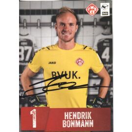 Autogramm Fussball | Würzburger Kickers | 2021 | Hendrik BONMANN