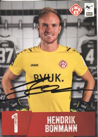 Autogramm Fussball | Würzburger Kickers | 2021 | Hendrik BONMANN