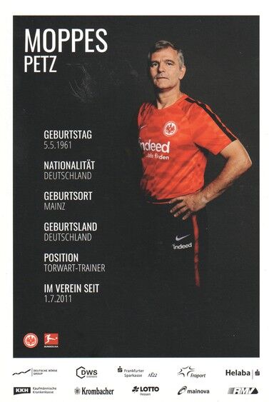 Autogramm Fussball | Eintracht Frankfurt | 2017 | Manfred PETZ
