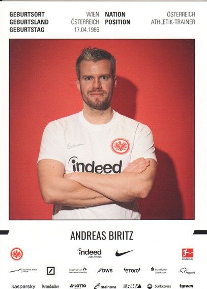 Autogramm Fussball | Eintracht Frankfurt | 2019 | Andreas BIRITZ