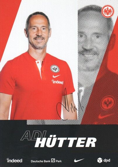 Autogramm Fussball | Eintracht Frankfurt | 2020 Druck | Adi HÜTTER