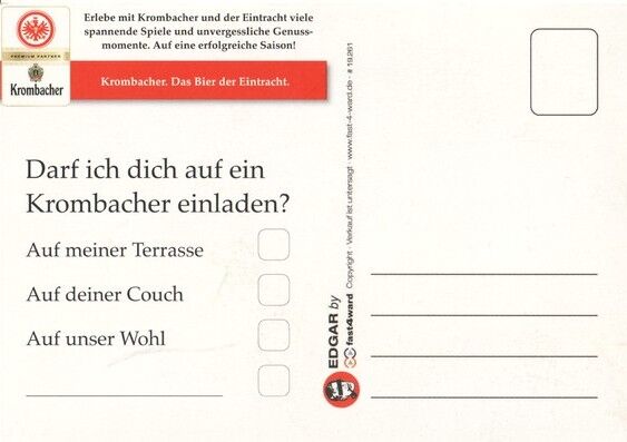 AK Fussball | Eintracht Frankfurt | 2014 | KROMBACHER 