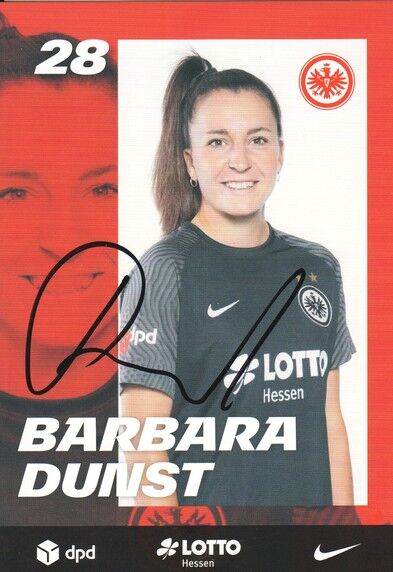 Autogramm Fussball (D) | Eintracht Frankfurt | 2021 | Barbara DUNST